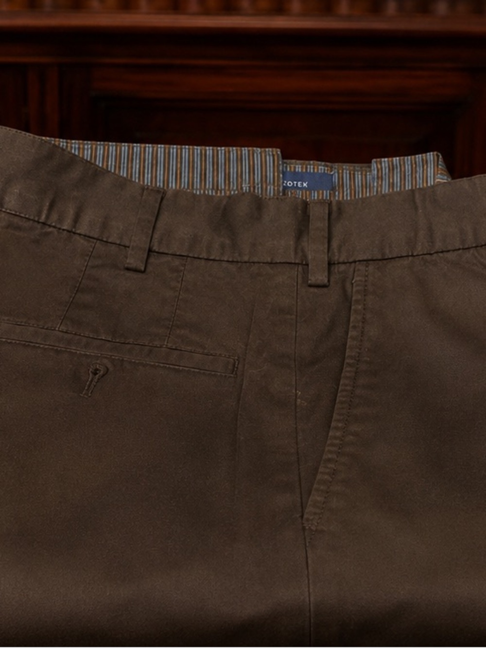 Incotex Fall Weight 100% Cotton Trousers in Midnight Blue